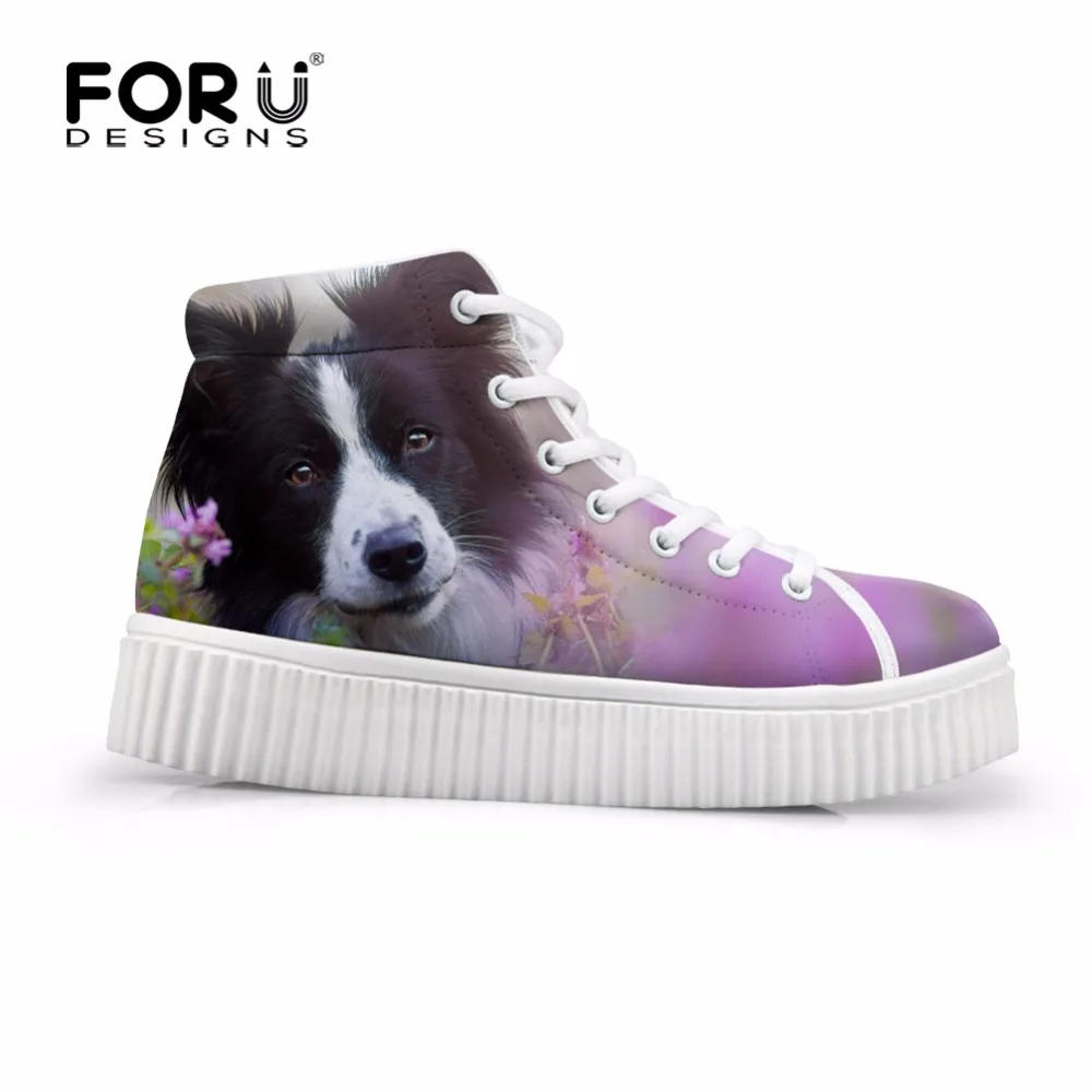 Женские осенние ботинки на платформе FORUDESIGNS повседневные плоской подошве в форме