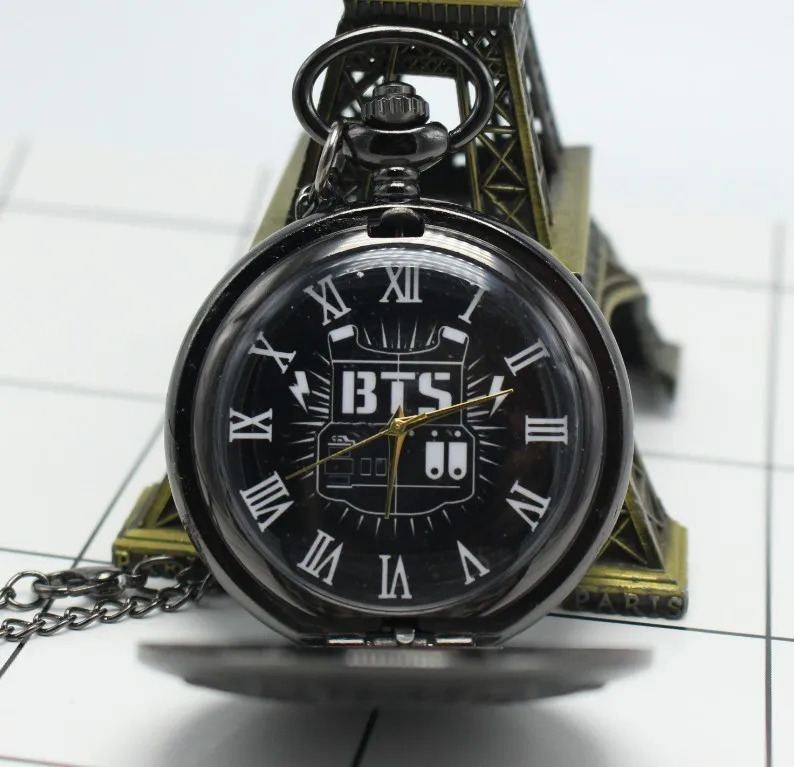 Античные кварцевые карманные часы BTS аналоговые в виде кулона с цепочкой мужские