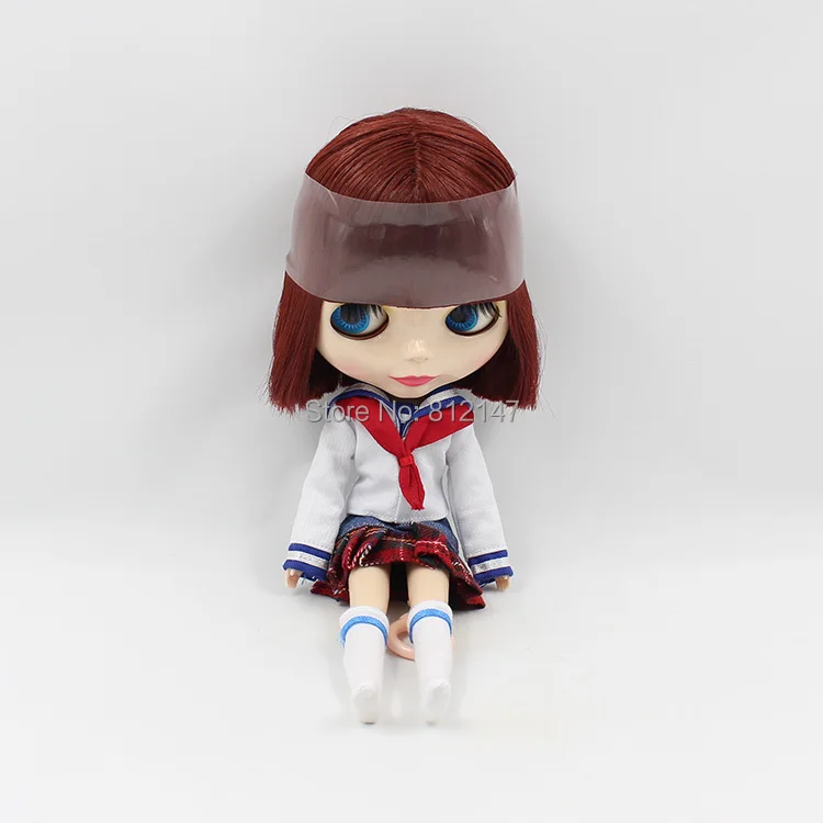 Обнаженная кукла blyth медные красные волосы короткие 2147|nude blythe|nude blythe dollblythe doll |