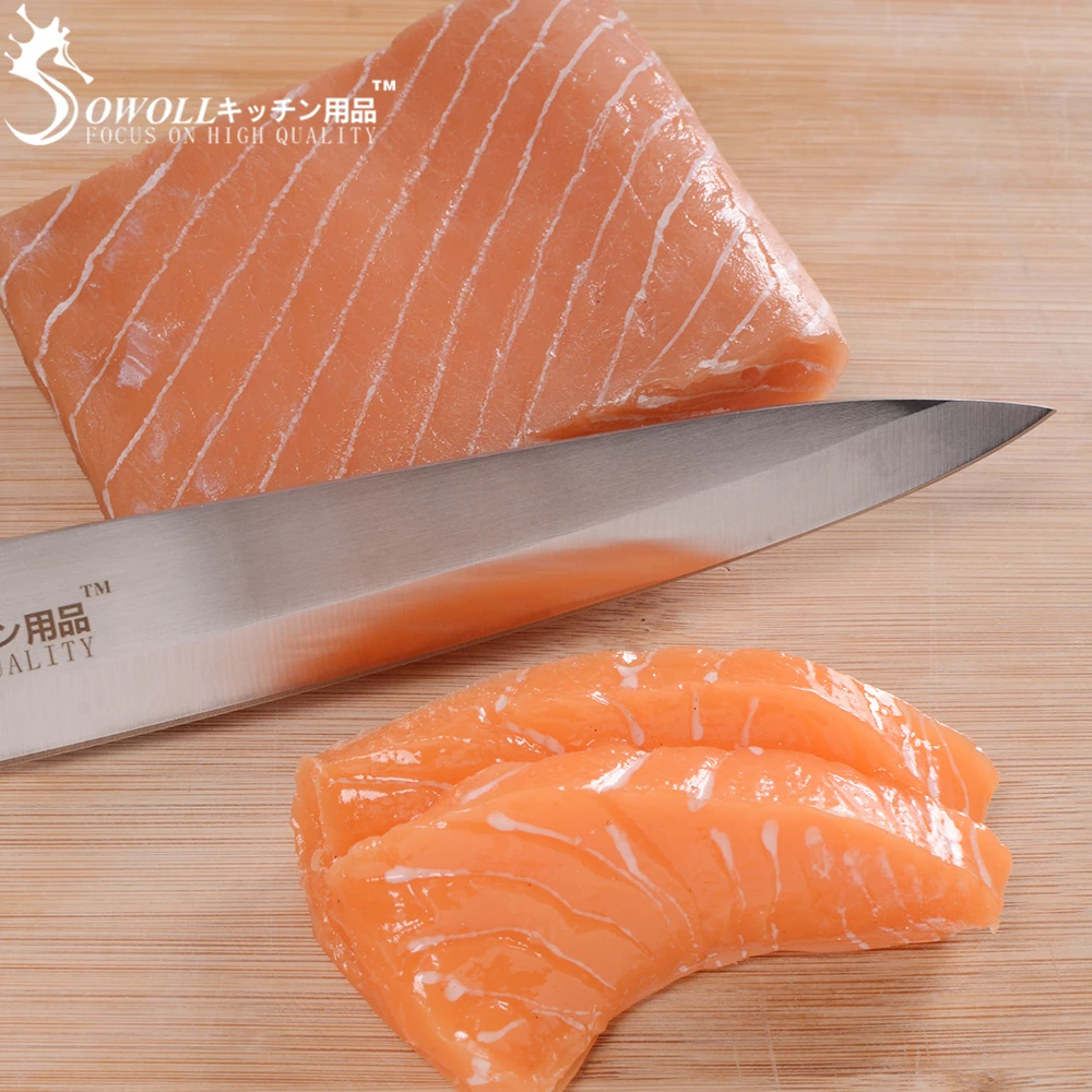 Нож кухонный из нержавеющей стали 8 дюймов с деревянной ручкой|sashimi knife|knife