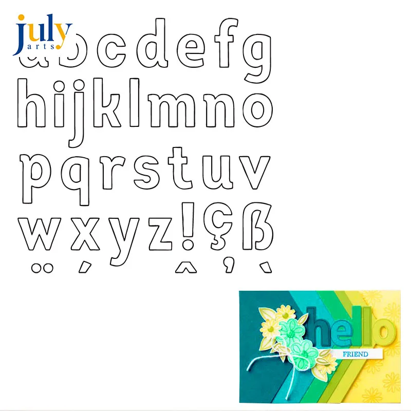 Julyarts почтовые марки и умирает ABC штамп штампы наборы для изготовления карт