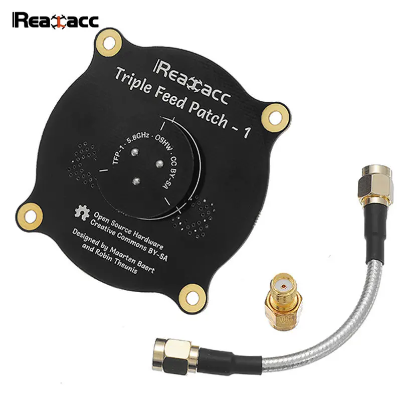 Антенна Realacc 5 8 ГГц 9.4dBi с тройной подачей SMA / RP направленная круговая