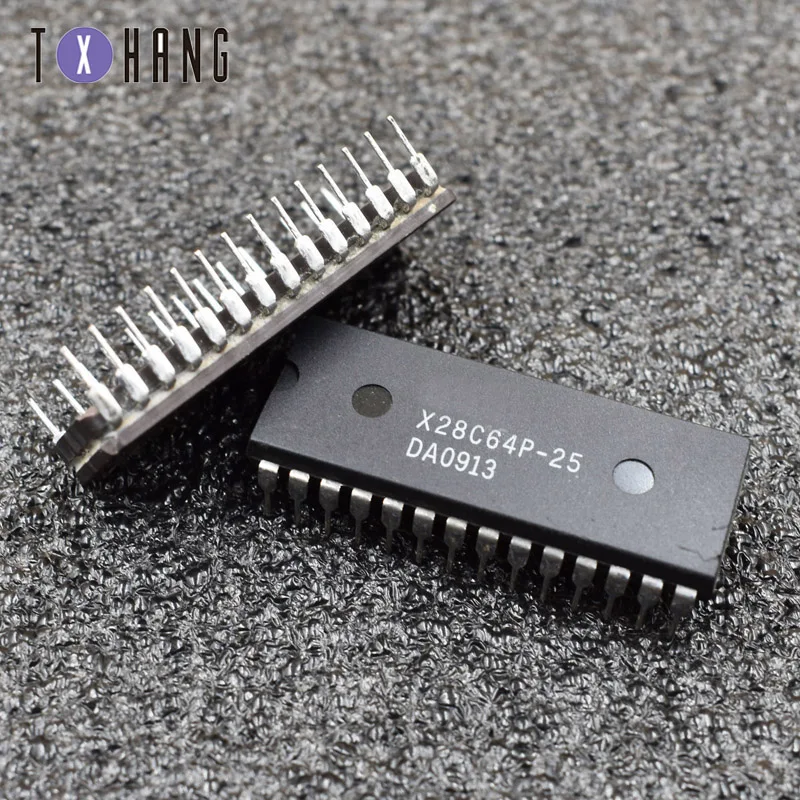 1/5 шт X28C64P 25 28 штифтов 5 вольт байт изменяемый E2PROM IC XICOR|Интегральные схемы| |
