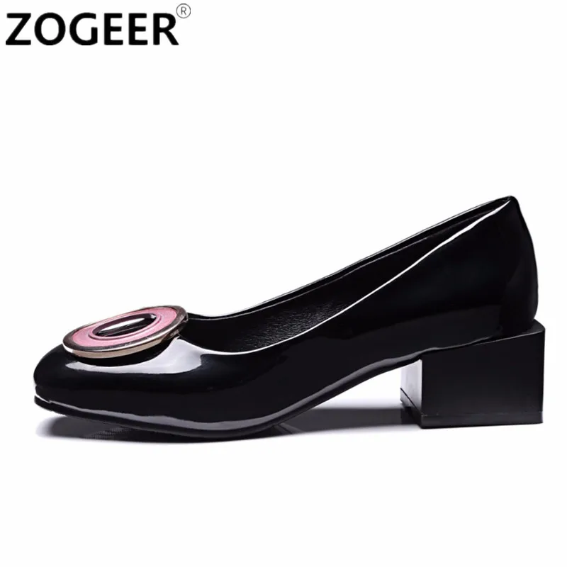 Индивидуальная обувь женские туфли лодочки Квадратный носок Модные легкие