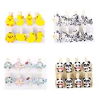 Прищепка для одежды DIY, 8 шт.лот, вечерние прищепки для одежды в виде милой зебры, утки, панды, слона, деревянные зажимы для фотографий