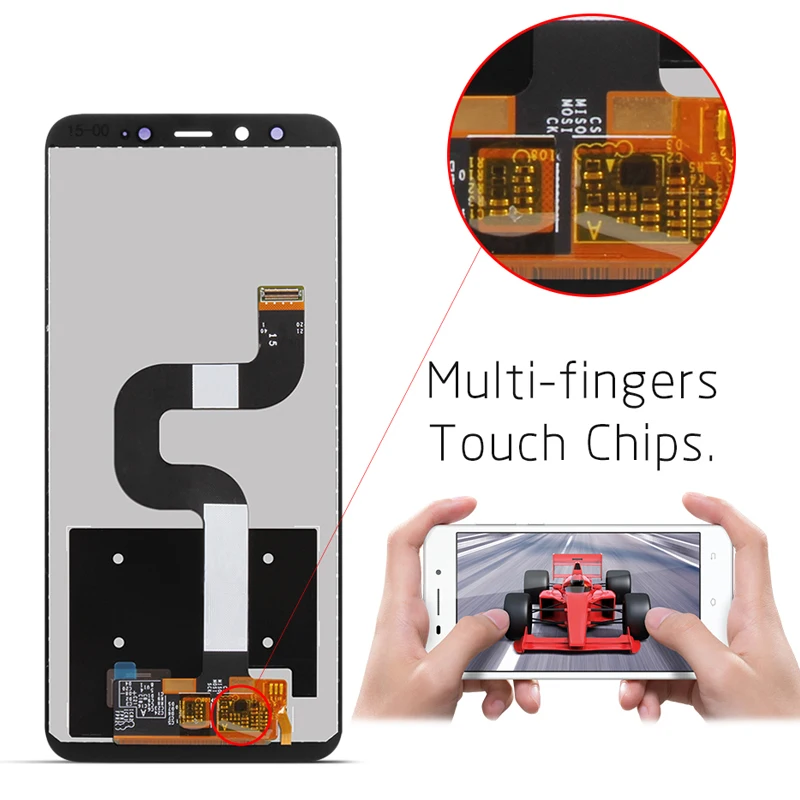 Оригинальный ЖК-дисплей для XIAOMI Mi A2 дигитайзер 10 сенсорный экран панель 6X