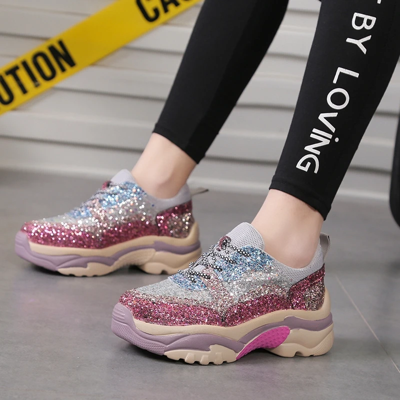 Женские кроссовки ASILETO на танкетке высокие дышащие высоком каблуке теннисные