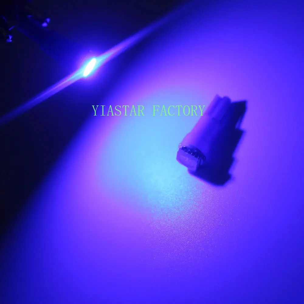 

Yiastar 100pcs T5 led 5050 1SMD led t5 bulb with wedge base for dashboards(Gauge bulbs) led t5 12v White/Green/Blue/Red/Yellow