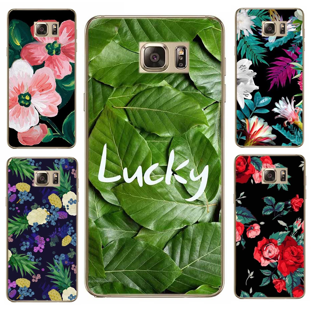 Case For SamSung Galaxy J1 J7 J5 2016 S5 S8Plus S6 S7Edge Phone Flowers Patterned Series Cute Abstract Tropical Plants TPU | Мобильные
