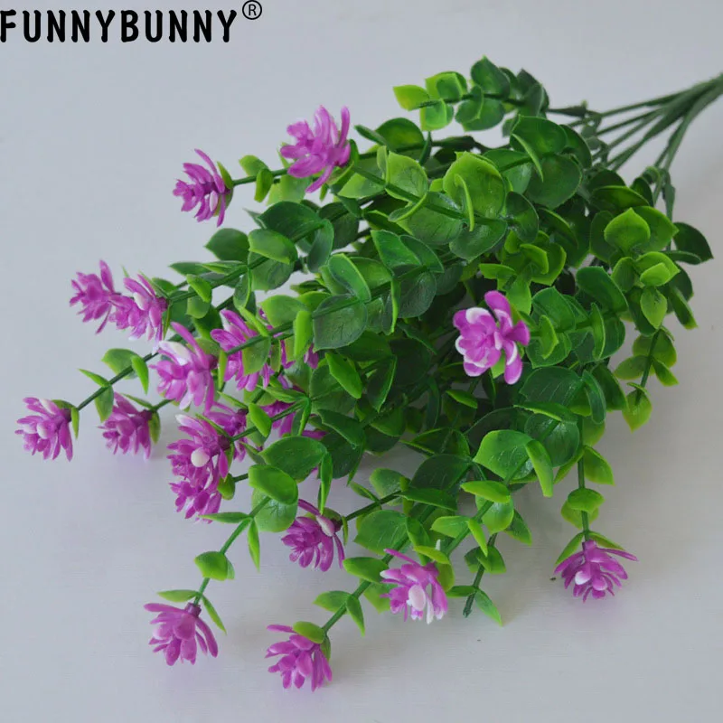 FUNNYBUNNY 5 шт Искусственные цветы на открытом воздухе красные устойчивые к