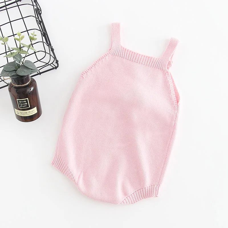 

2019 New Baby infant girl Knitted Sweater Romper Cute Icecream Ball Princess Rompers Girls Toddle body clothes Newborns Wear