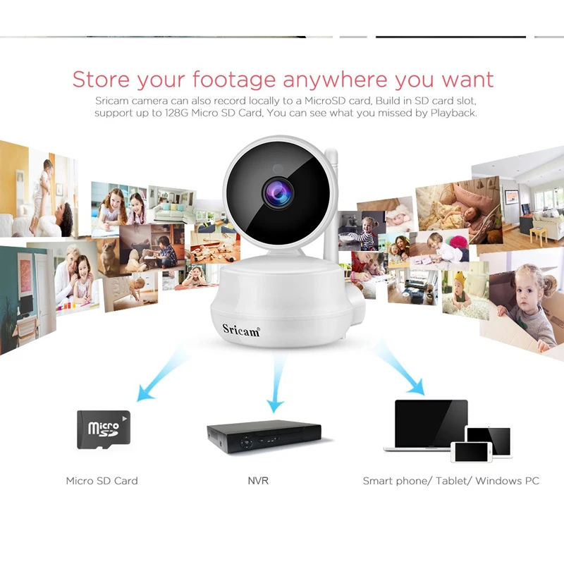 Умный дом безопасности Onvif Wi Fi IP камера беспроводной мобильный Удаленный