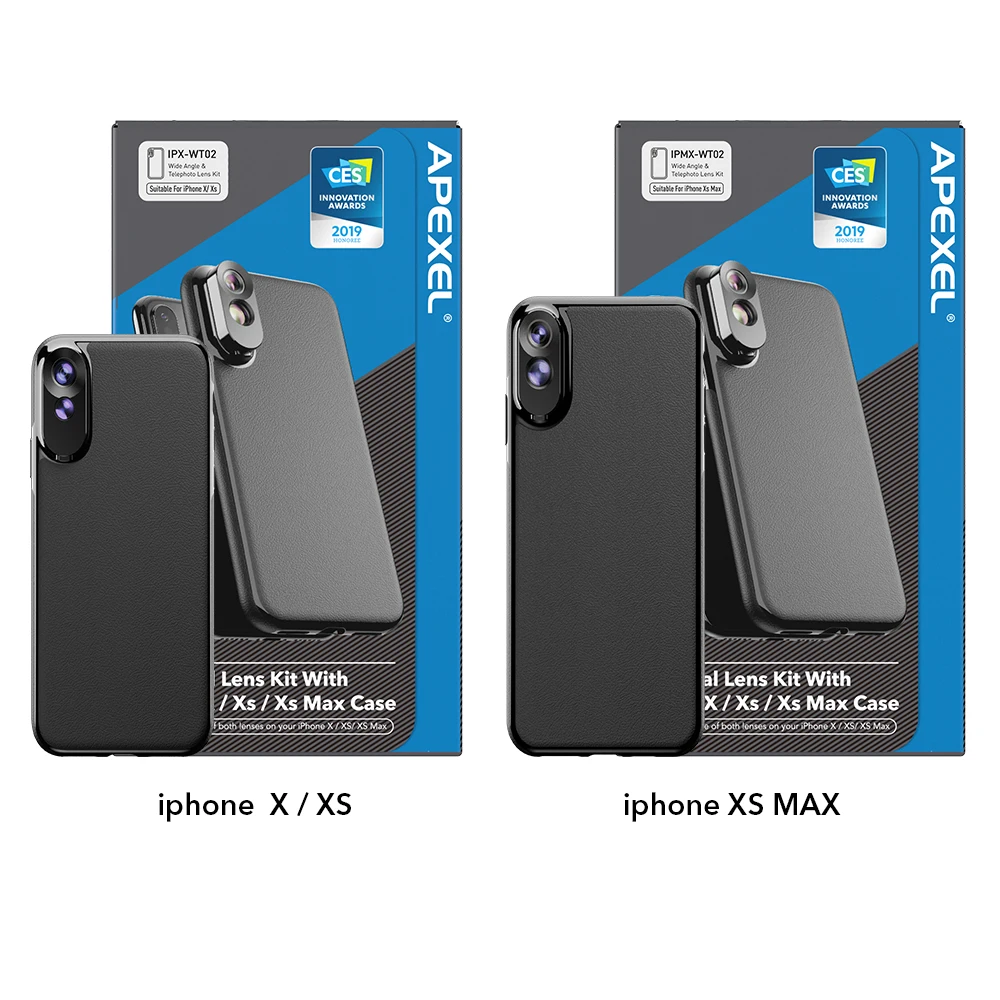 Комплект чехлов APEXEL с широкоугольным зумом для объектива камеры телеобъектив