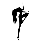 Стальные наклейки на двери автомобиля, для танцев на шесте, 2 размера