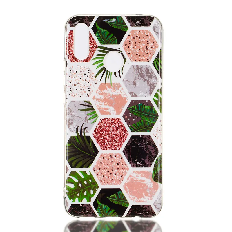 Nova 3i Soft TPU Case on For Coque Huawei P Smart Plus Silicone Marble Cover Phone Cases Capa |