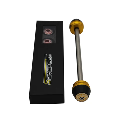 Gold Аксессуары для мотоциклов с ЧПУ NMAX 155 125 передняя ось вилка колеса протектор крушение ползунки- для Yamaha NMAX 155 150 125 - Цвет: Gold