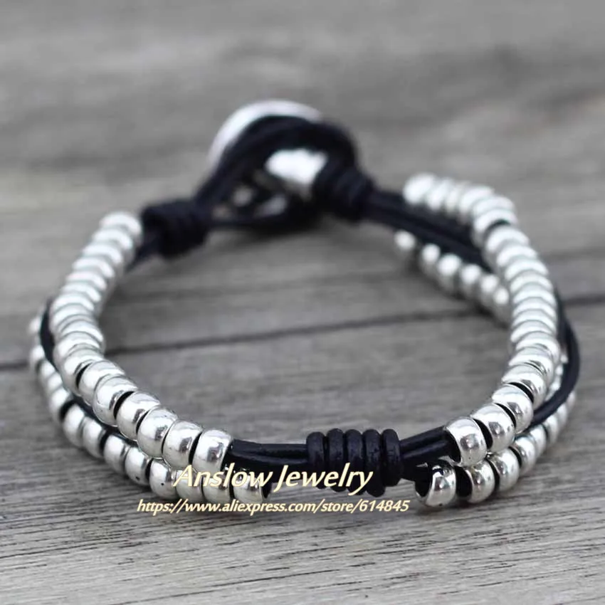 

Anslow New Design Fashion Jewelry Leisure Retro Multi-layer Bracelet Zinc Alloy Beads Handmade DIY Bangles Bracelet LOW0470LB