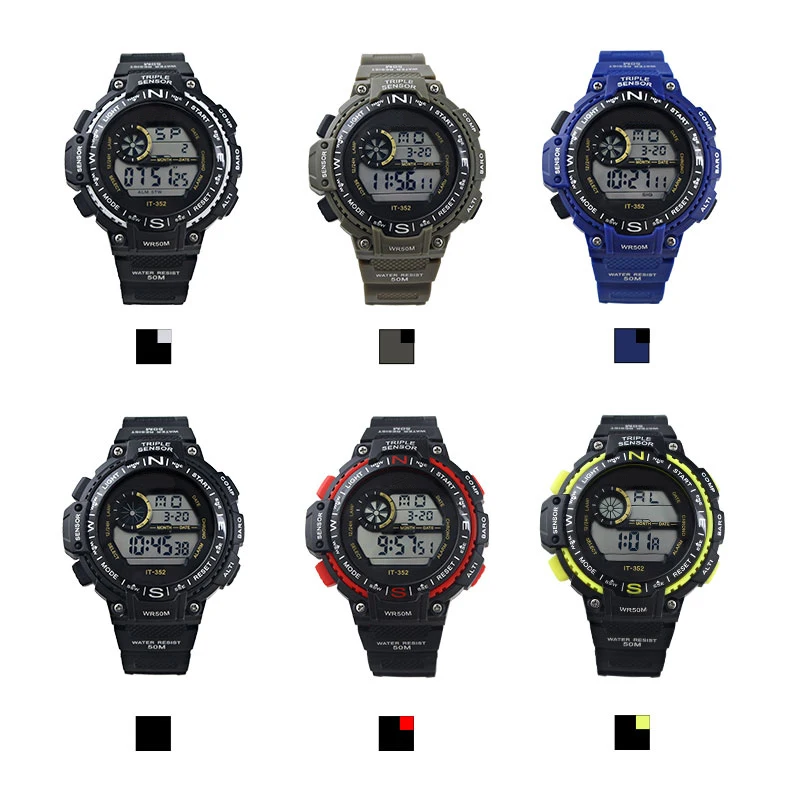 2018 Top Brand Male Military Army Sports Watch Digital Automatic Men Electronic Fashion Waterproof Watches Clock H352-A | Наручные часы