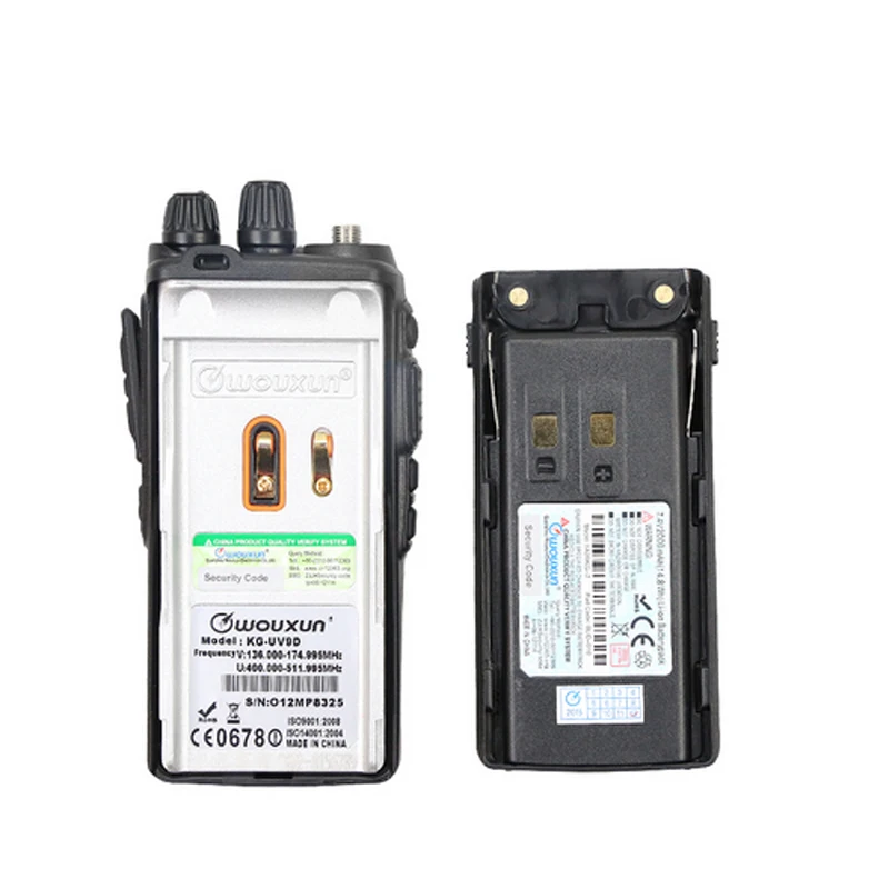 Оригинальная Walkie Talkie Wouxun KG UV9D двухдиапазонный двойной дисплей 136 174/400 512MHz Air Band