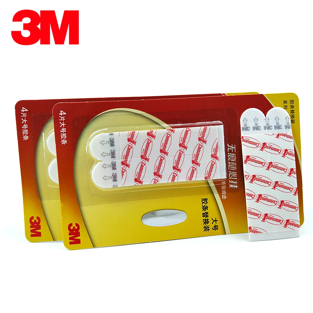 3M команда пополнения клейкой ленты сильно удерживает удаляет чисто 2 упаковки