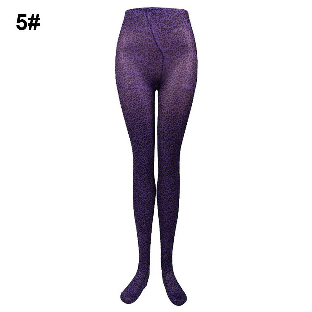 Дамское сексуальное нижнее белье с леопардовым принтом, комбинезоны, женское нижнее белье, мягкие и удобные облегающие чулки с леопардовым принтом
