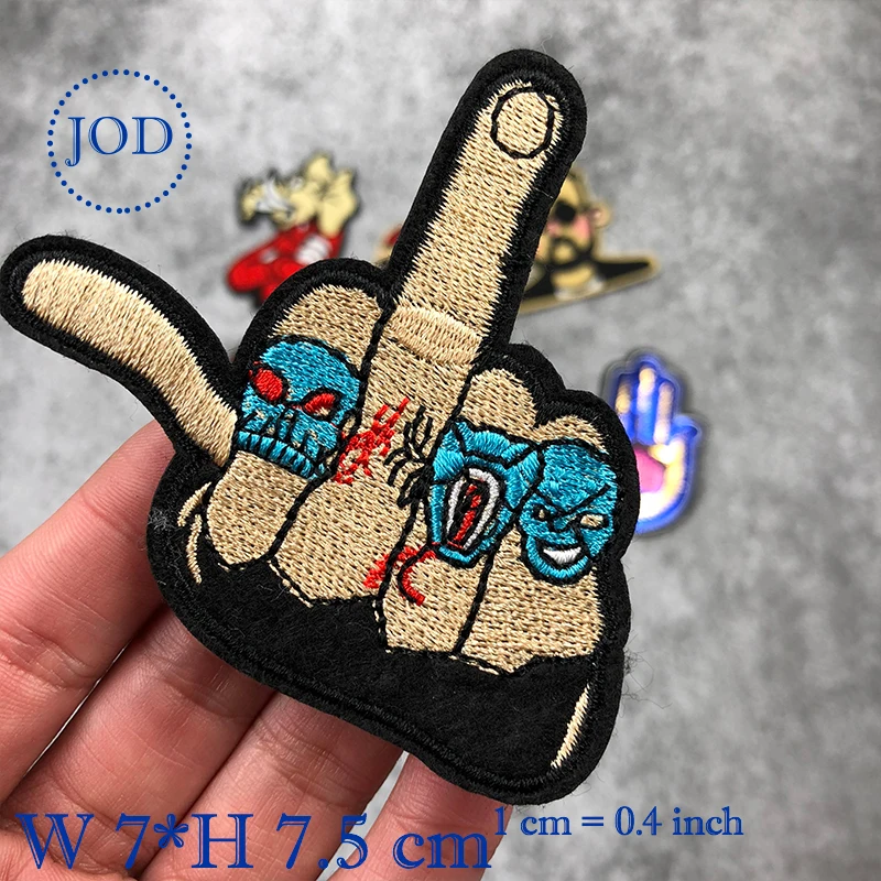 JOD Модные DIY байкерские нашивки с вышивкой аппликация одежда декоративные
