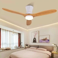 nordic ceiling fan light 52 inch simple living room dining room bedroom wooden fan light multi optional home ceiling fan light