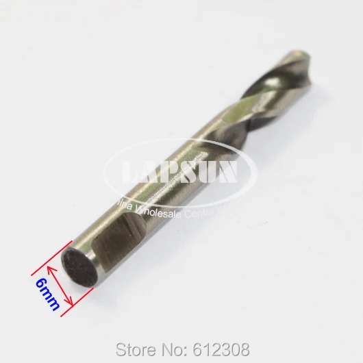 10pcs/set 6mm HSS Center inside Twist Drill Bits for metal wood plastic Holesaw Bit size: 6.0mm Length: 55mm | Инструменты