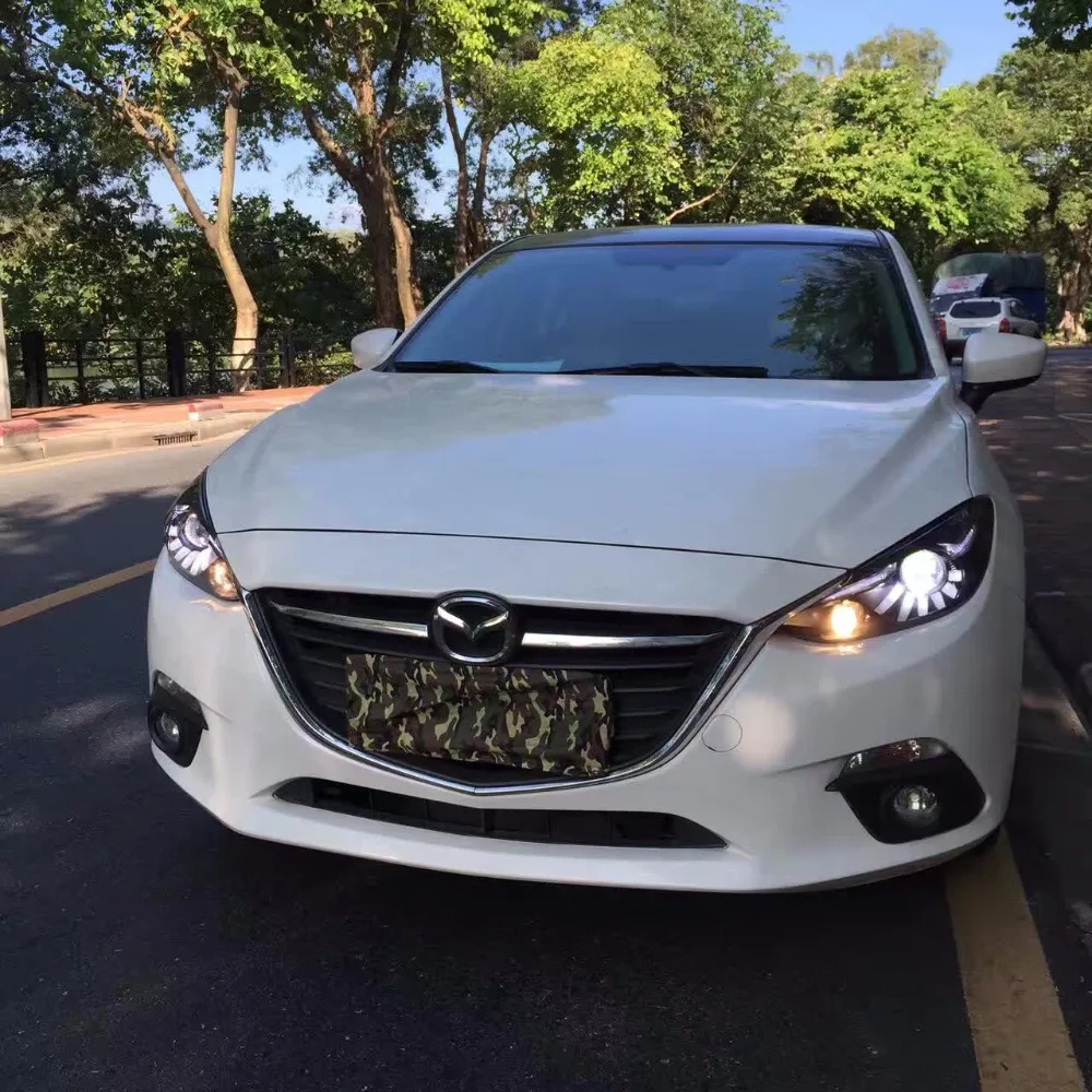 

VLAND factory for Car head lamp for Axela LED Headlight 2014 2015 2016 Head light with Daytime Running Light Bi-Xenon HID