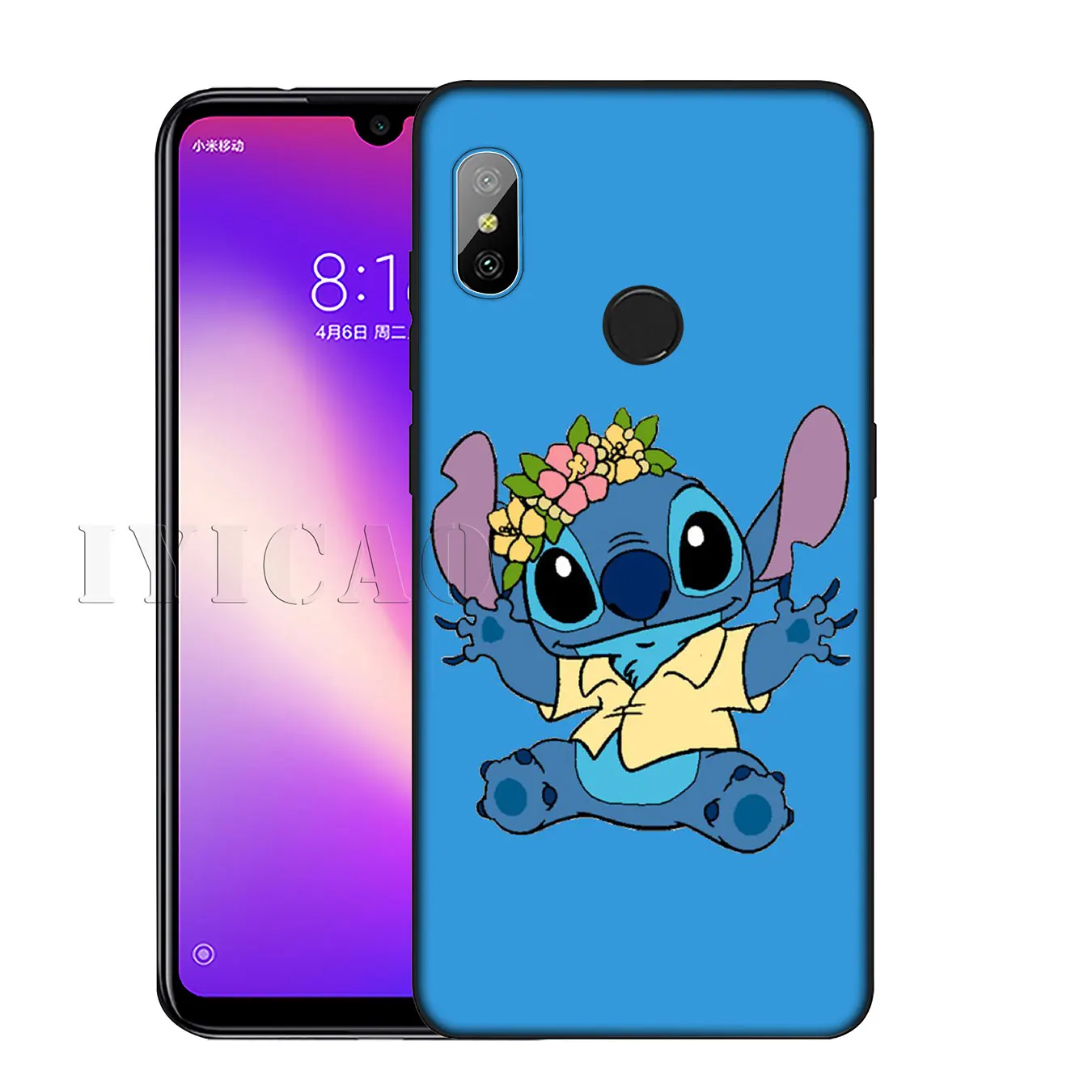 IYICAO Cute Lilo Stitch Cartoon Soft Silicone Phone Case for Xiaomi Redmi K30 K20 8A 7A 6A 5A S2 GO Note 8 8T 7 5 6 Pro |