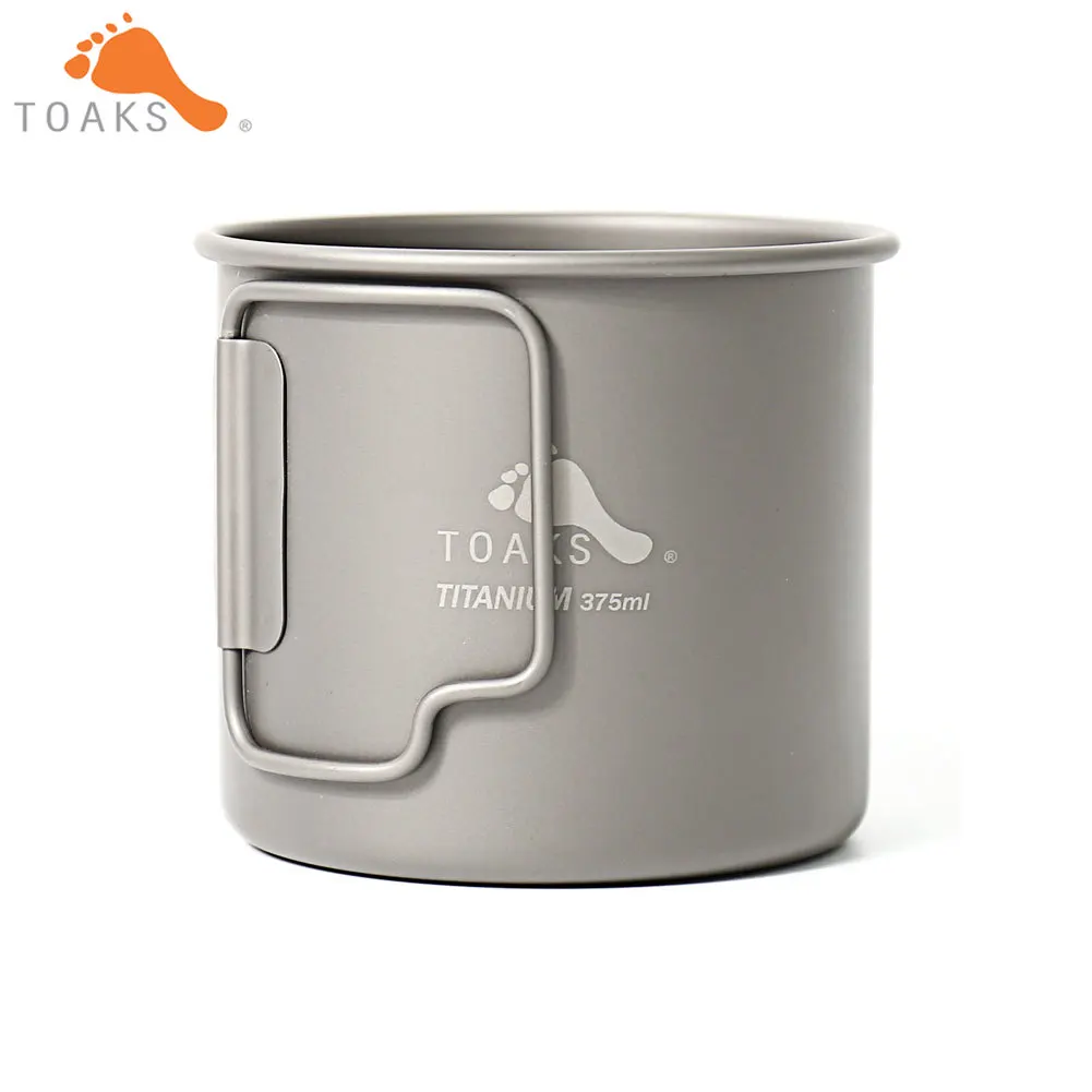 TOAKS CUP 375 кружка из чистого титана Ультралегкая уличная без крышки и складной
