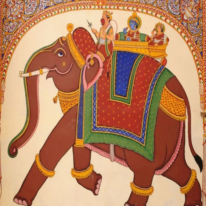 Прямая поставка Настенная бумага Для детей Индийский элемент Слон Декоративная