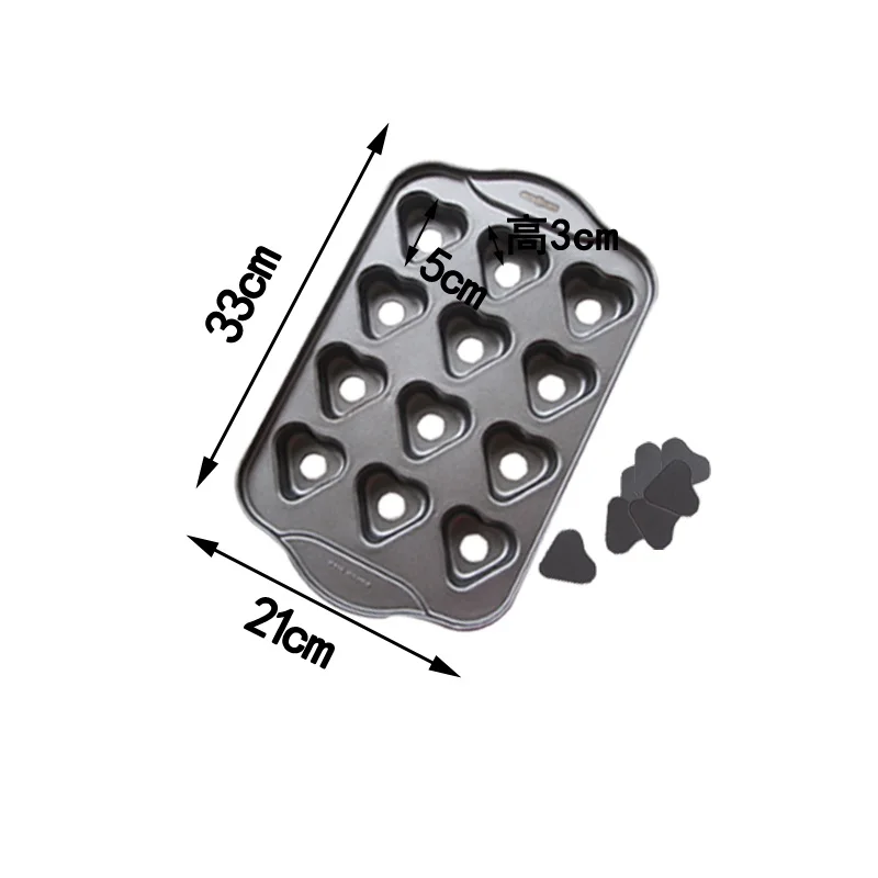 Антипригарная мини кастрюля для чизкейков 12 штук съемное дно кекс маффины