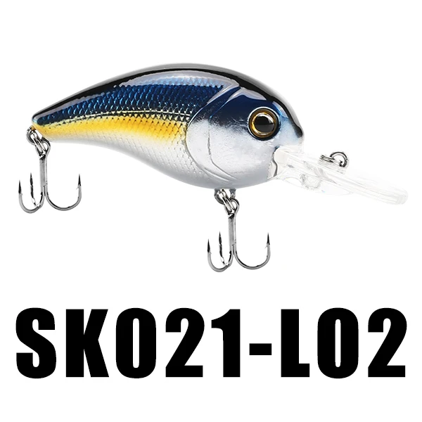 1PC L02 SeaKnight SK021 рыболовные приманки 52 мм 10 г 0~ 1,2 м 3D глаза Реалистичная твердая приманка для рыбалки кренкбейт с 2 крючками Рыболовные Приманки 1 шт - Цвет: 1PC L02