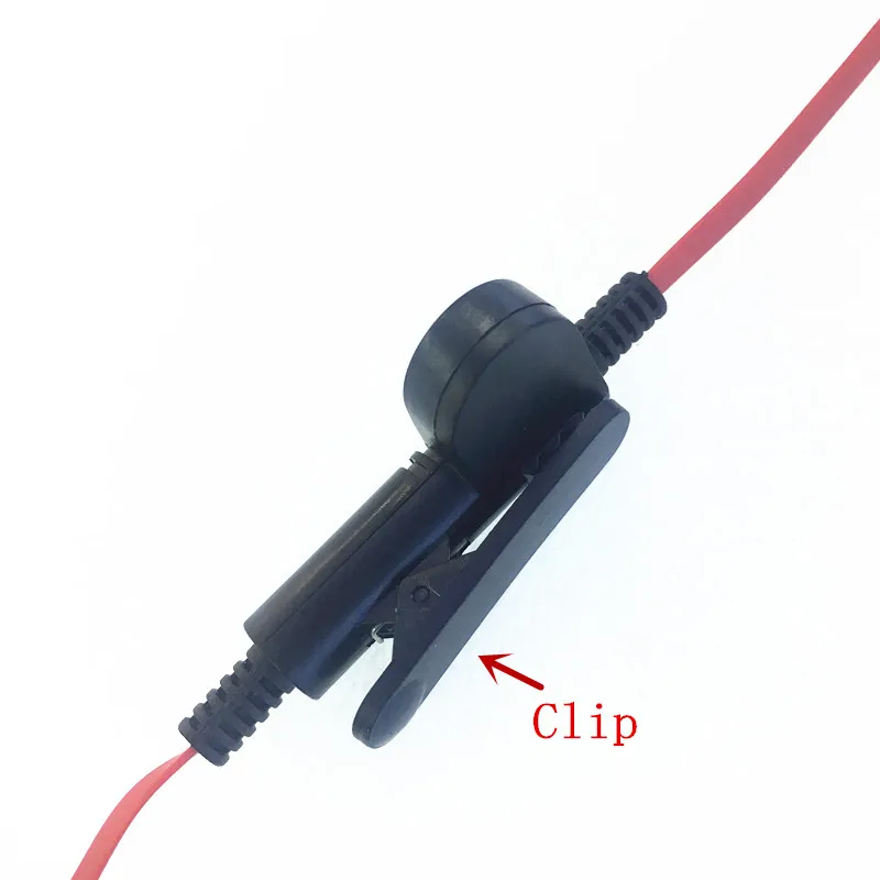 Красный Модный Лапши стиль наушники Fone de ouvido к разъем для KENWOOD Baofeng BF888s UV5R UV82 Wouxun TYT
