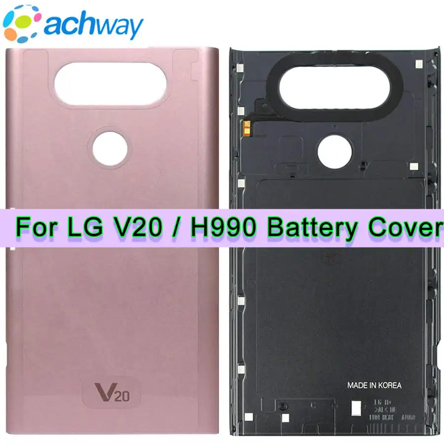 Задняя крышка V30 V40 ThinQ для LG V20 H990 H910 Задняя крышка батареи задняя дверь Корпус чехол H918 5," LS997 US996 V20 крышка батареи