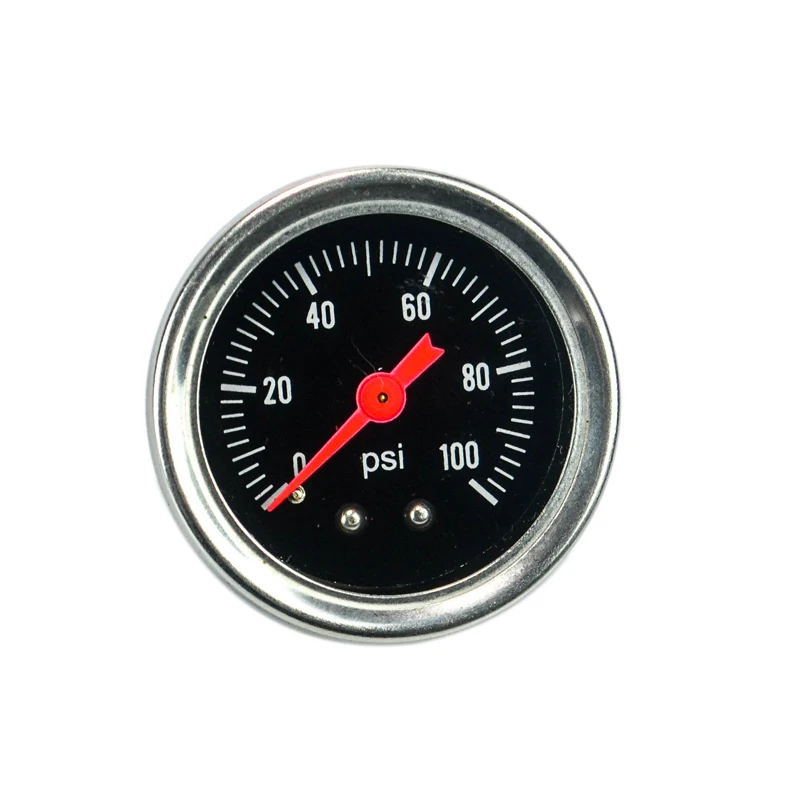 LZONE RACING-FREE ДОСТАВКА Топлива Манометр Жидкости 0-100 psi Давления Масла Датчик Черное