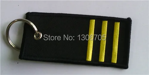 Copilot значок ранга брелок 3 полосы вышивка с обеих сторон | Автомобили и мотоциклы