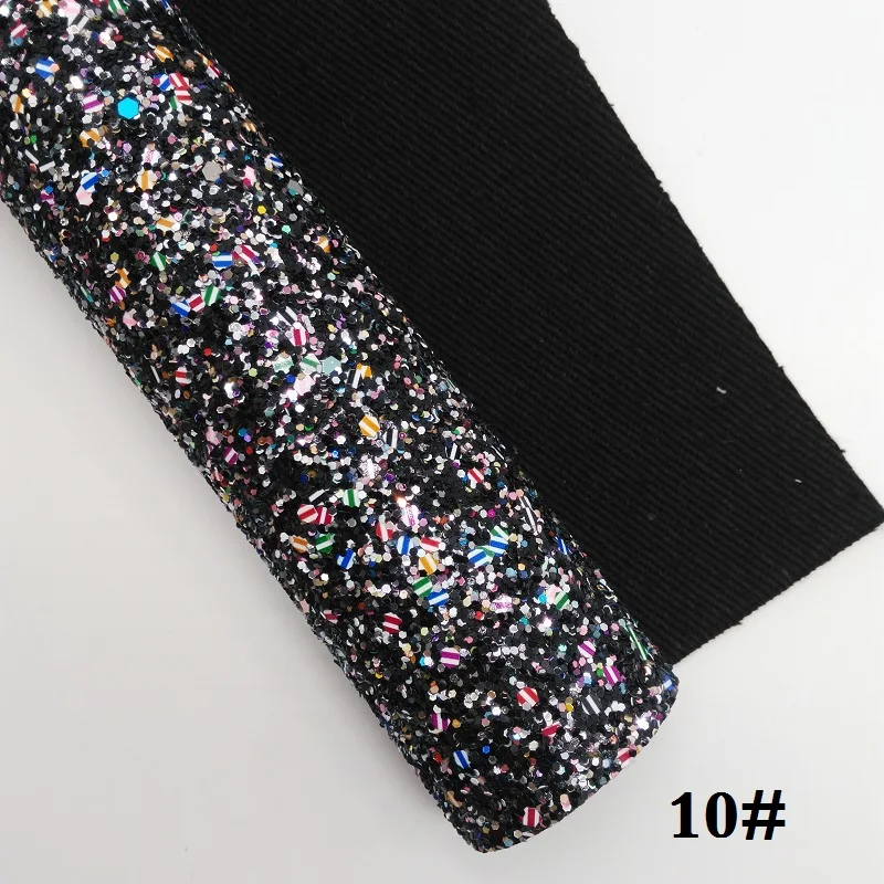 10 Glitterwishcome 21X29 см A4 размер винил для бантов Рождество толстый блеск кожа Fabirc искусственная кожа листы для бантов, GM383A - Цвет: 10