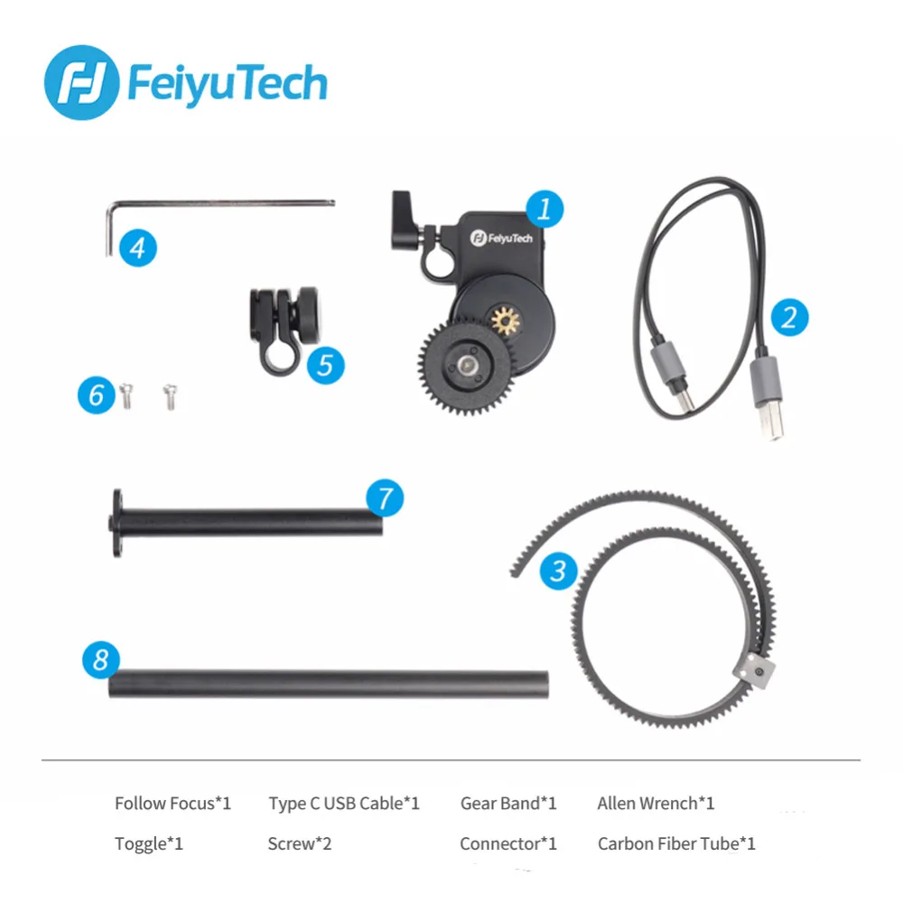 

Feiyutech AKFII Brushless Motor Follow Focus Ring Kit for AK2000 AK4000 AK Series DSLR Stabilizer Gimbal Easy installation