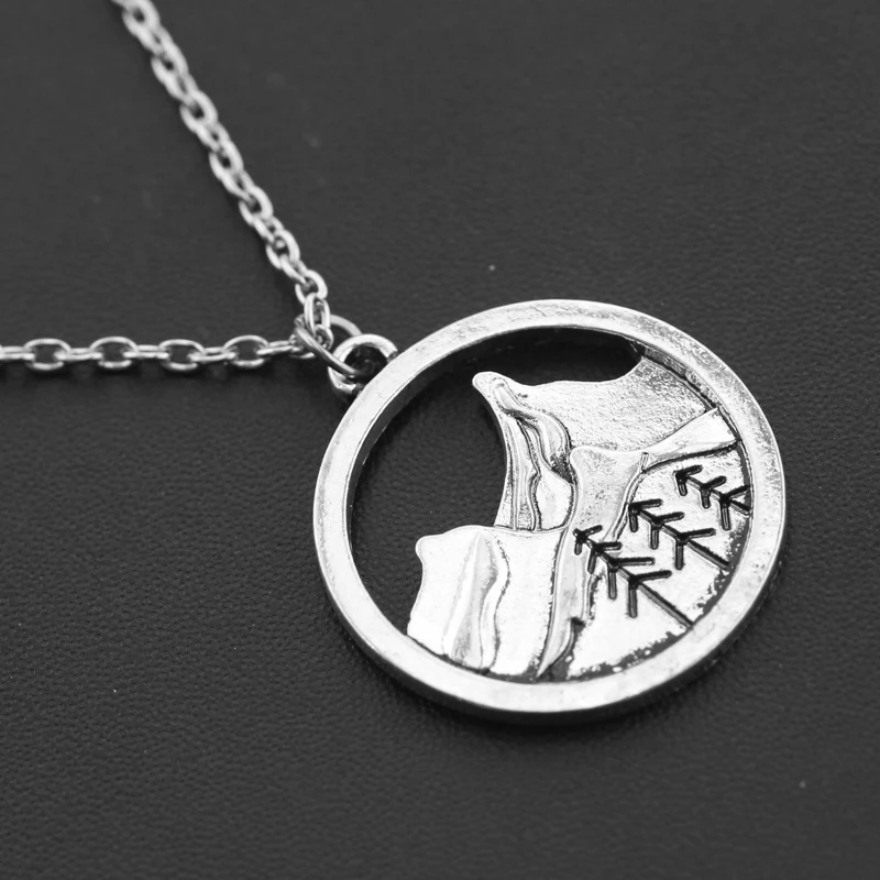 Новинка 2017 очаровательное круглое ожерелье с подвеской из сосны под гору