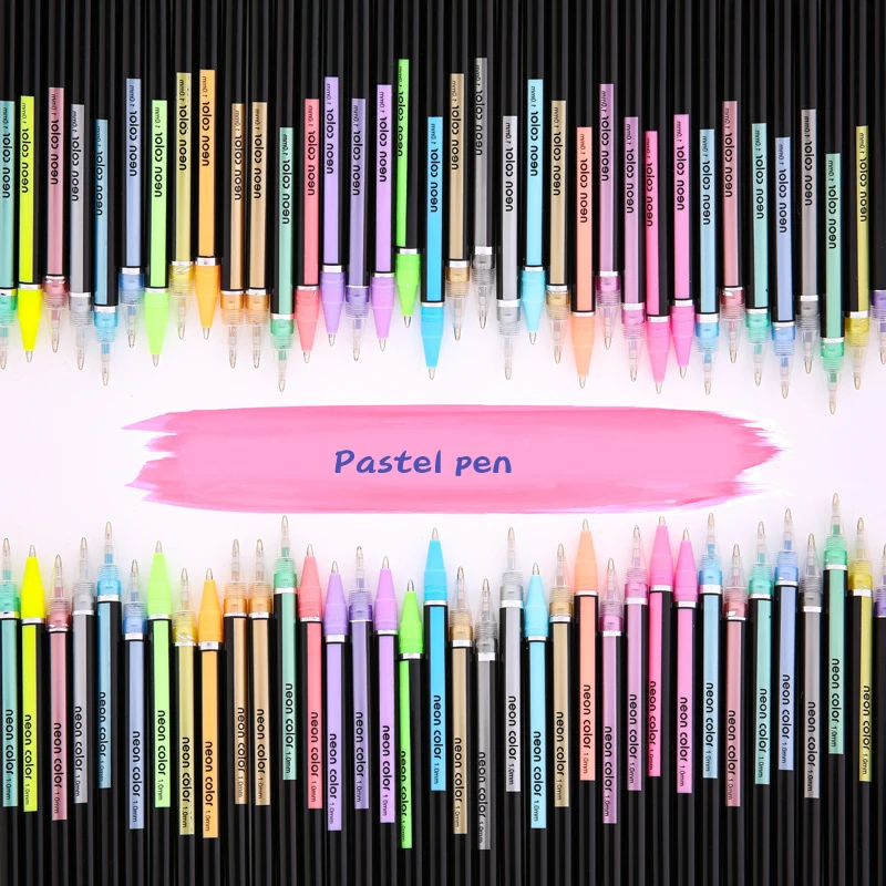 Милые ручки Boligrafo для школы 12 шт. гелевая ручка Kalem Caneta Color ida Papeleria Jel Корейская