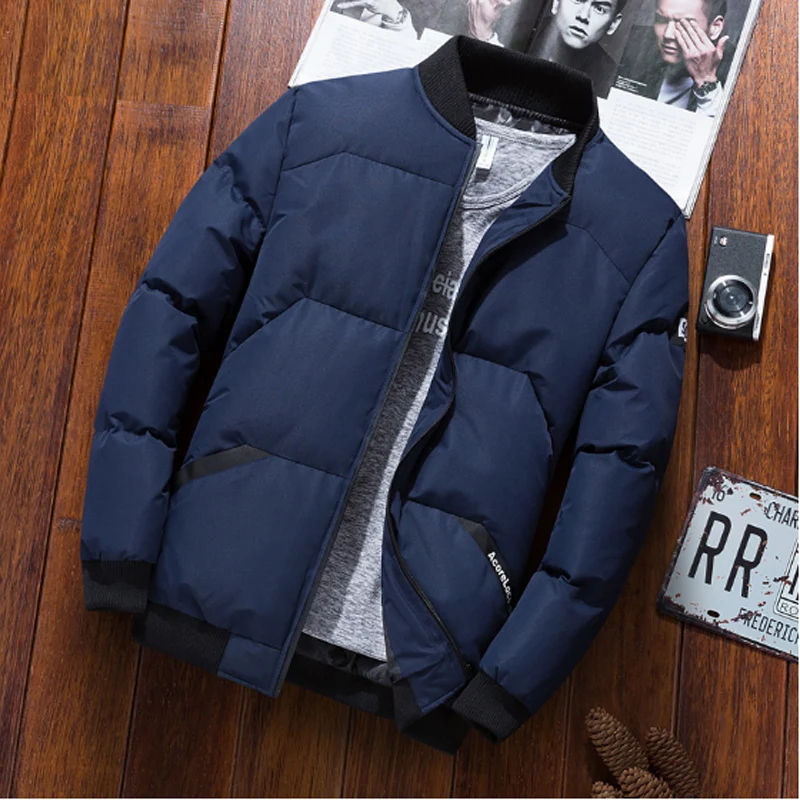 

2019 Clothing Winter Jacket Men's Warm Cotton Collar Winter Jacket Men's Cotton Overcoat Men Jacket Winter Windbreaker