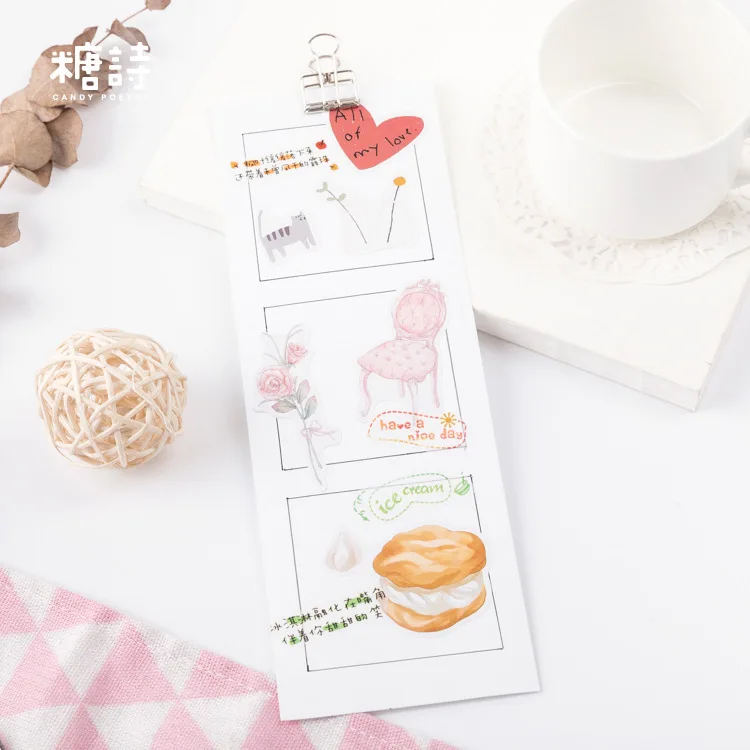 200 шт./упак. Sweet Memory Series торт декоративные канцелярские наклейки Скрапбукинг