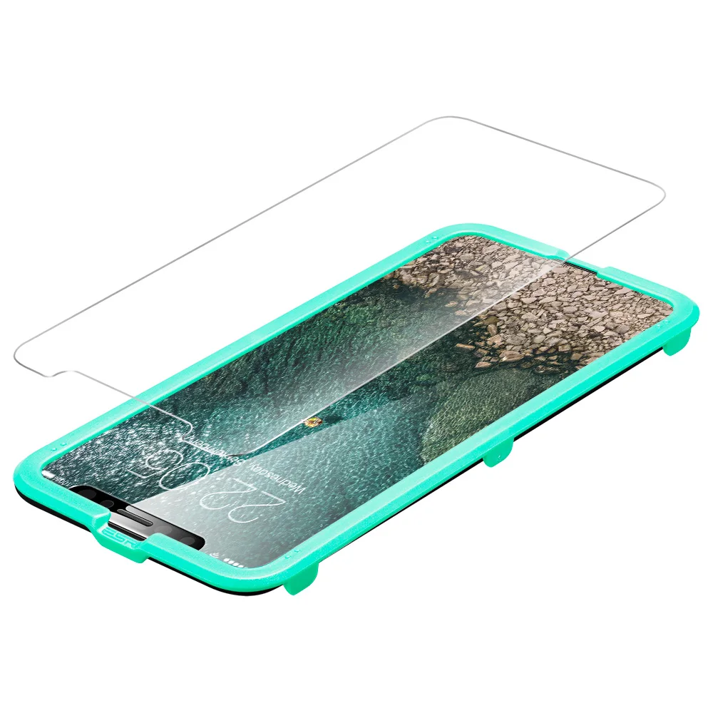 Защита экрана для iPhone X 5,8 дюймов, ESR 1 шт. 5X более прочная защита из закаленного стекла с бесплатным аппликатором для iPhone 10 5,8 дюймов