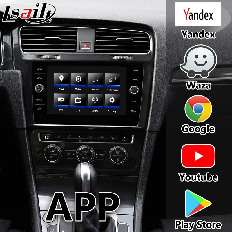 Android 9 0 GPS навигатор для golf7 2014 2020 видеоинтерфейс поддержка carplay android Авто от
