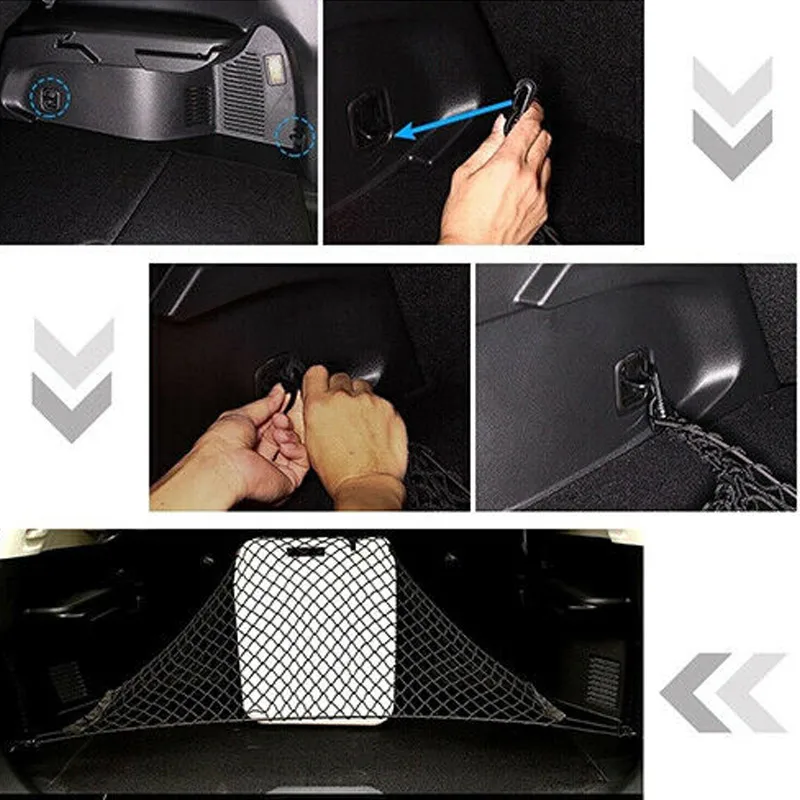 Универсальный автомобильный органайзер для хранения груза эластичный сетчатый