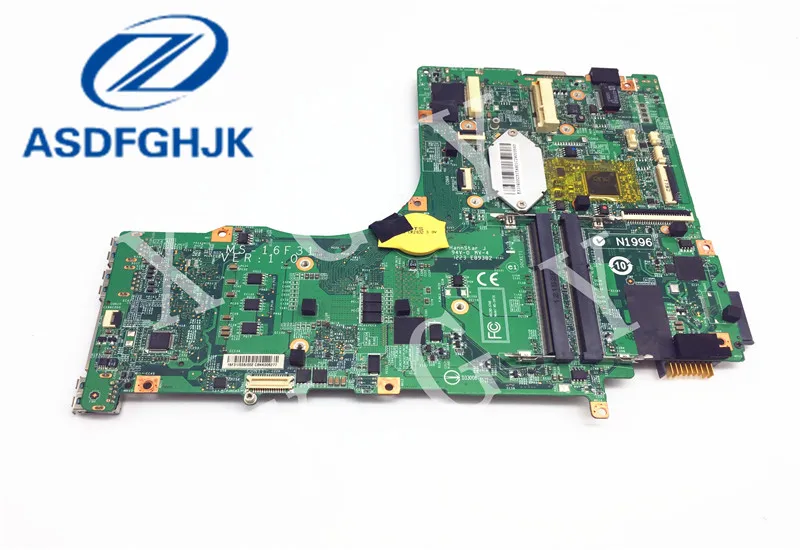 Материнская плата для ноутбука MSI MS-16F3 MS-16F31 1 0 DDR3 неинтегрированная 100% Тесты ОК |