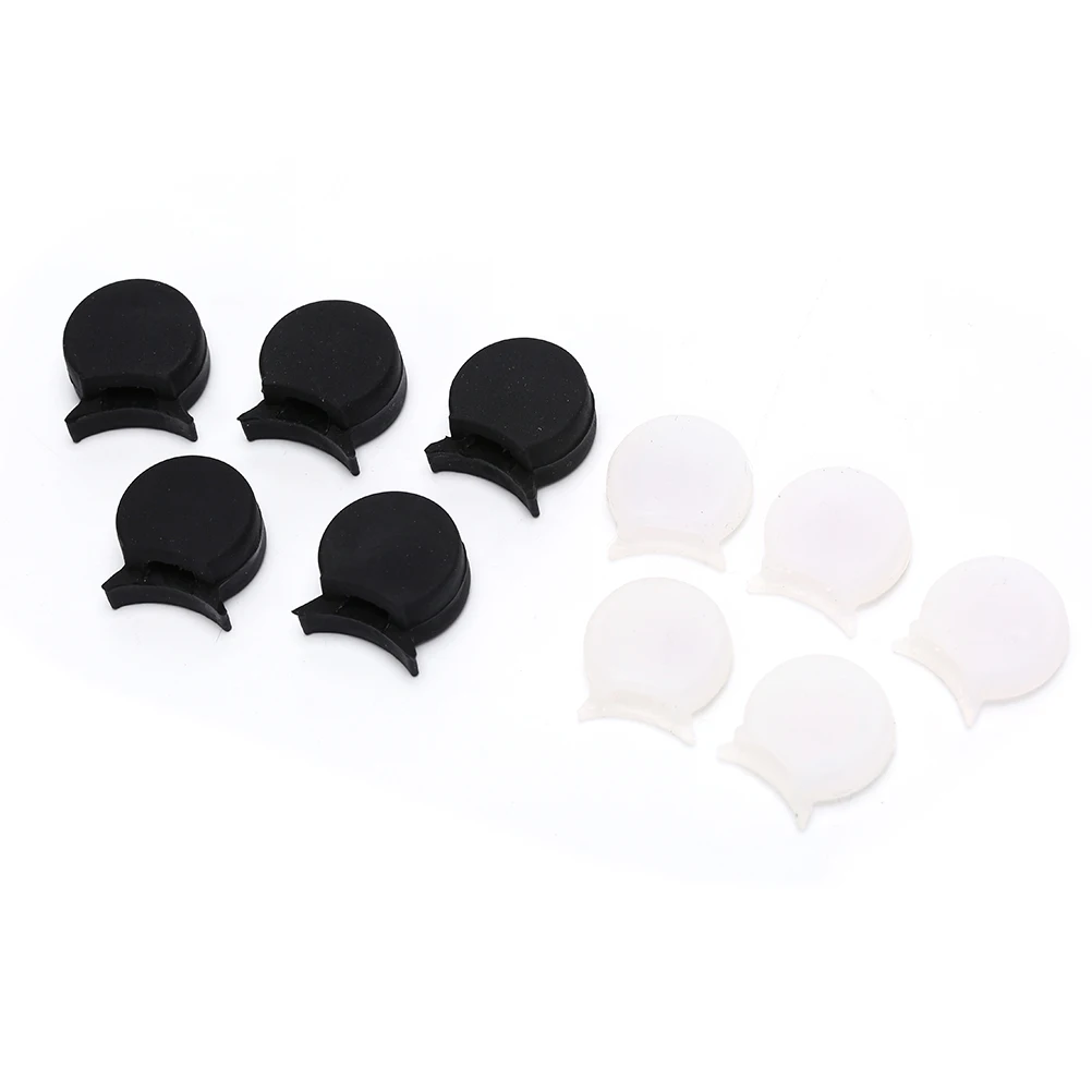

5 Pcs Thumb Support Relieve Fatigue Sore Comfortable Practical Black Rubber Clarinet Finger Cushions