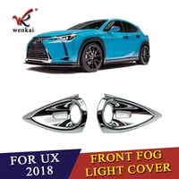accessories exterior for lexus ux200 ux250h ux260h 2019 2020 front foglight cover molding trim head foglamp protect frame
